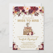  bloemen reizen Miss naar Mrs Marsala Gold Kaart (Voorkant)