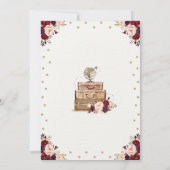  bloemen reizen Miss naar Mrs Marsala Gold Kaart (Achterkant)