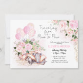 Bloemen reizen van Miss naar Mrs Vrijgezellenfeest Kaart (Voorkant)