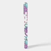 Bloemen Remix - Retro bloemen met speelse omtrekke Case-Mate iPhone Case (Achterkant / Links)