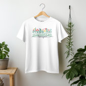 Bloemen respiratoir therapeut t-shirt