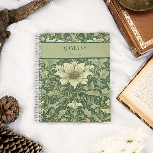 Bloemen Retirement Gifts voor Moeder Groen Notitieboek