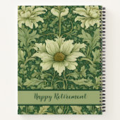 Bloemen Retirement Gifts voor Moeder Groen Notitieboek (Achterkant)