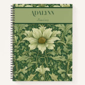 Bloemen Retirement Gifts voor Moeder Groen Notitieboek (Voorkant)
