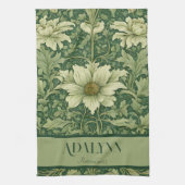  Bloemen Retirement Gifts voor Moeder Groen Theedoek (Verticaal)