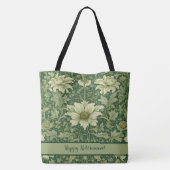  Bloemen Retirement Gifts voor Moeder Groen Tote Bag (Achterkant)