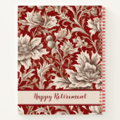  Bloemen Retirement Gifts voor Moeder Rood Notitieboek (Achterkant)