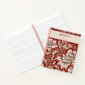  Bloemen Retirement Gifts voor Moeder Rood Notitieboek (Binnen)