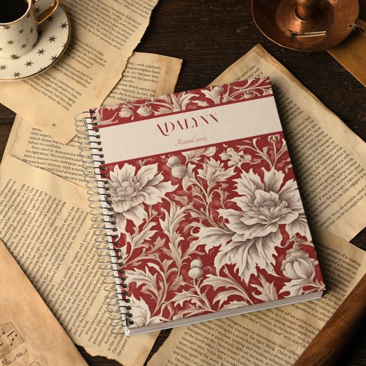  Bloemen Retirement Gifts voor Moeder Rood Notitieboek