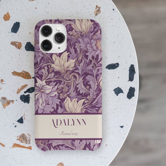Bloemen Retirement Gifts voor Moeder Violet Case-Mate iPhone Case