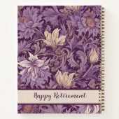  Bloemen Retirement Gifts voor Moeder Violet Notitieboek (Achterkant)