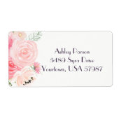 Bloemen retour adres label (Voorkant)