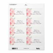 Bloemen retour adres label (Full Sheet)