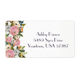 Bloemen retour adres label