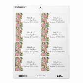 Bloemen retour adres label (Full Sheet)
