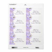 Bloemen retour adres label (Full Sheet)
