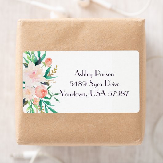 Bloemen retour adres label (Insitu)