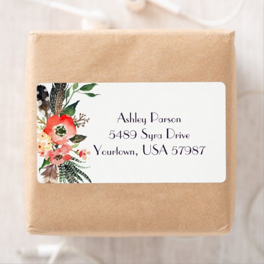 Bloemen retour adres label (Insitu)