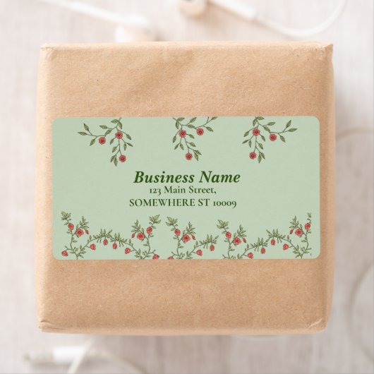 Bloemen retouradres labels rustieke botanische (Insitu)
