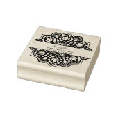 Bloemen retouradres Rubberen stempel (Stempel)