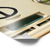 Bloemen Retro Hippie Van  Kunst Foto Afdruk (Hoek)