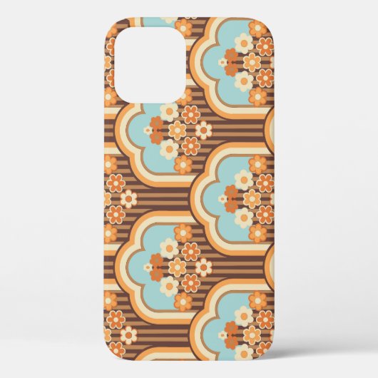 Bloemen Retro: jaren 70 Wallpaper Revival Case-Mate iPhone Case (Achterkant)