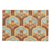 Bloemen Retro: jaren 70 Wallpaper Revival Kussensloop (Achterkant)