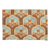 Bloemen Retro: jaren 70 Wallpaper Revival Kussensloop (Voorkant)