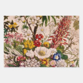 bloemen retro klassiek Victoriaans Inpakpapier Vel (Voorkant)
