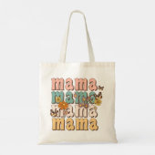 Bloemen Retro Mama Tote Bag (Achterkant)