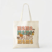 Bloemen Retro Mama Tote Bag (Voorkant)