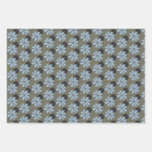 Bloemen Retro Patroon Gift Inpakpapier Vel (Voorkant 2)