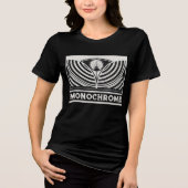 Bloemen Retro T-shirt - Monochrome Chic (Voorkant)