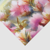 Bloemen-Rhododendron (C) Waterverf Tissuepapier (Detail)