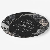 Bloemen RIP 20s 30th Birthday Papier Borden Papieren Bordje (Gekanteld)