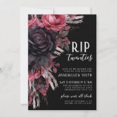 Bloemen RIP 20s Dood aan mijn jeugd 30e verjaardag Kaart (Voorkant)