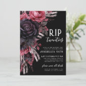 Bloemen RIP 20s Dood aan mijn jeugd 30e verjaardag Kaart (Staand voorkant)