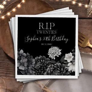 Bloemen Rip Twenties 30e verjaardag partij servett Servet