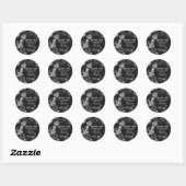 Bloemen RIP Twenties 30ste verjaardag Ronde Sticker (Vel)