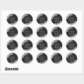 Bloemen RIP Twenties 30ste verjaardag Ronde Sticker (Vel)