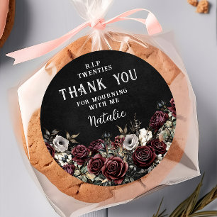 Bloemen RIP Twenties 30ste verjaardag Sticker