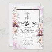 Bloemen RN Verpleegster Bloemen Afstudeerfeest Kaart (Voorkant)