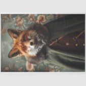 Bloemen Robin Hood Fox Decoupage Tissuepapier (Voorkant)