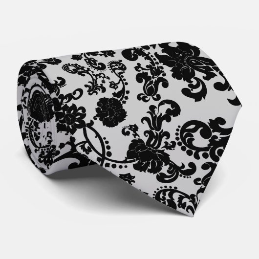 Bloemen Rococo bruiloft, stropdas (Opgerold)