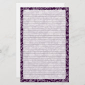 Bloemen Rococo Huwelijk, briefpapier (Voorkant / Achterkant)