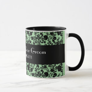 Bloemen Rococo Huwelijk, souvenir mok