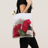 Bloemen Rode Anjer Tuin Bloemen Canvas tas (Dichtbij)