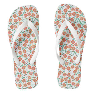 Bloemen Rode Bloemen Patroon-142 Teenslippers