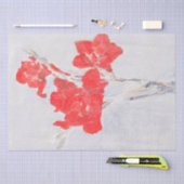 Bloemen Rode Bloemen Rode Gladioli Decoupage Tissuepapier (Craft)