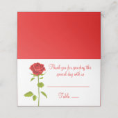 Bloemen Rode Rose Bloem Bruiloft Rozen Botanisch Plaatskaartje (Buitenkant ongevouwen)